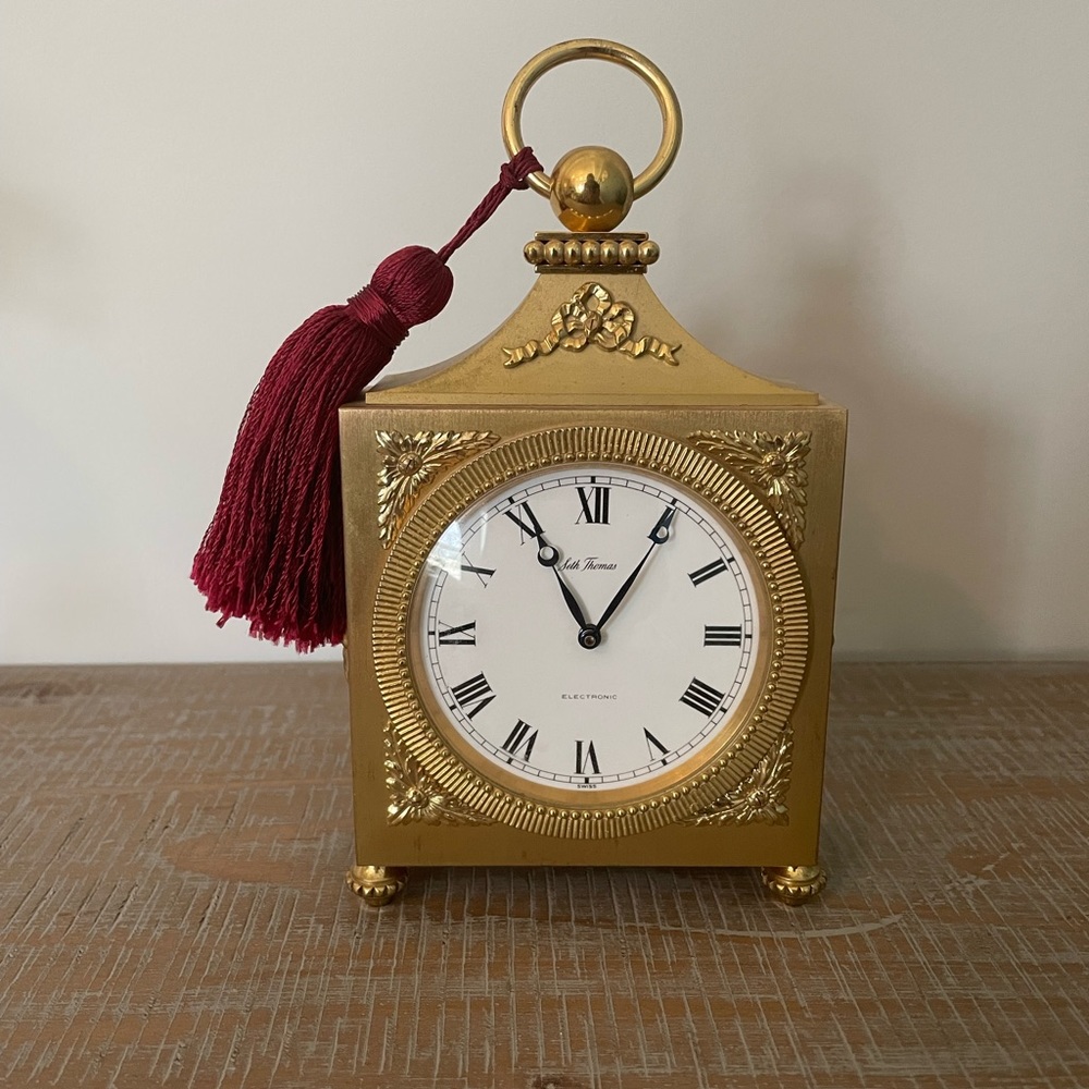 Seth Thomas Swiss Brass Clock